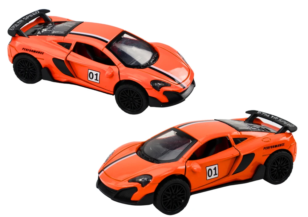 Lean Toys 1:32 Mastelio Sportinis Automobilis, Oranžinis