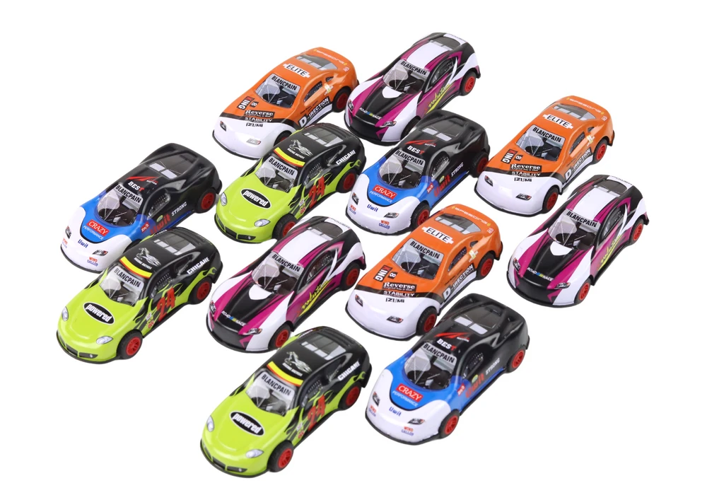 Lean Toys Sportinių mašinėlių rinkinys vaikams, 12 vnt.