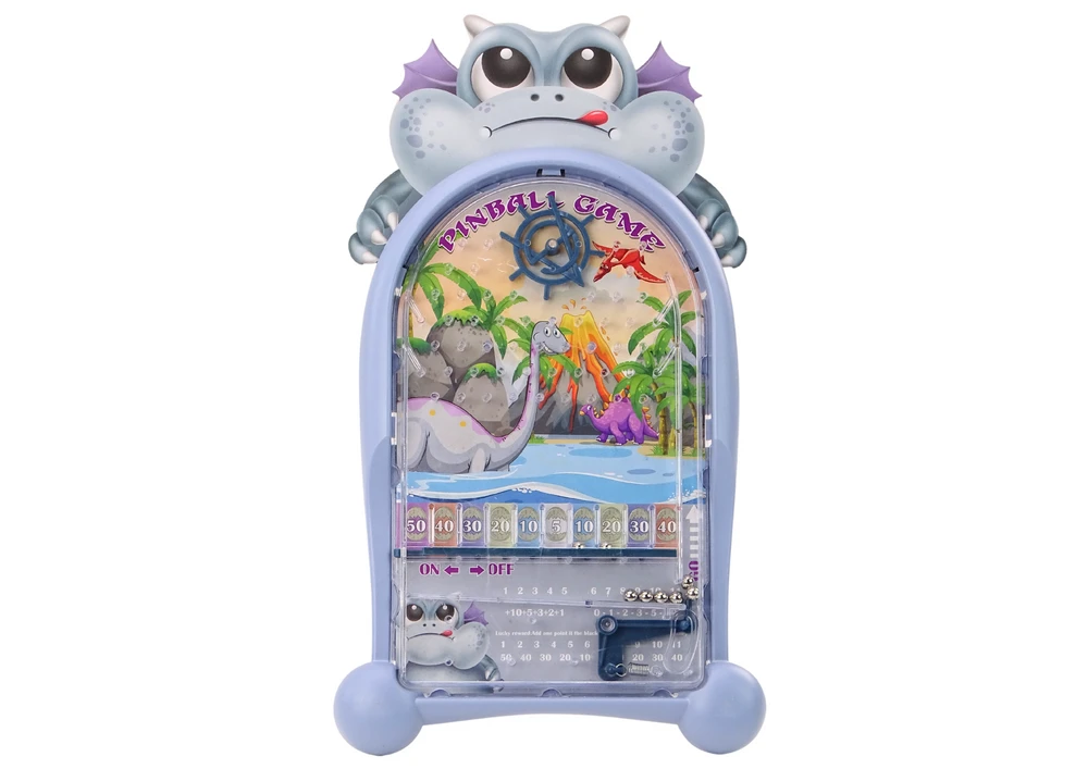 Lean Toys Stalo žaidimas Pinball Arcade Game Dinosaurs Dragon Mėlyna Stand