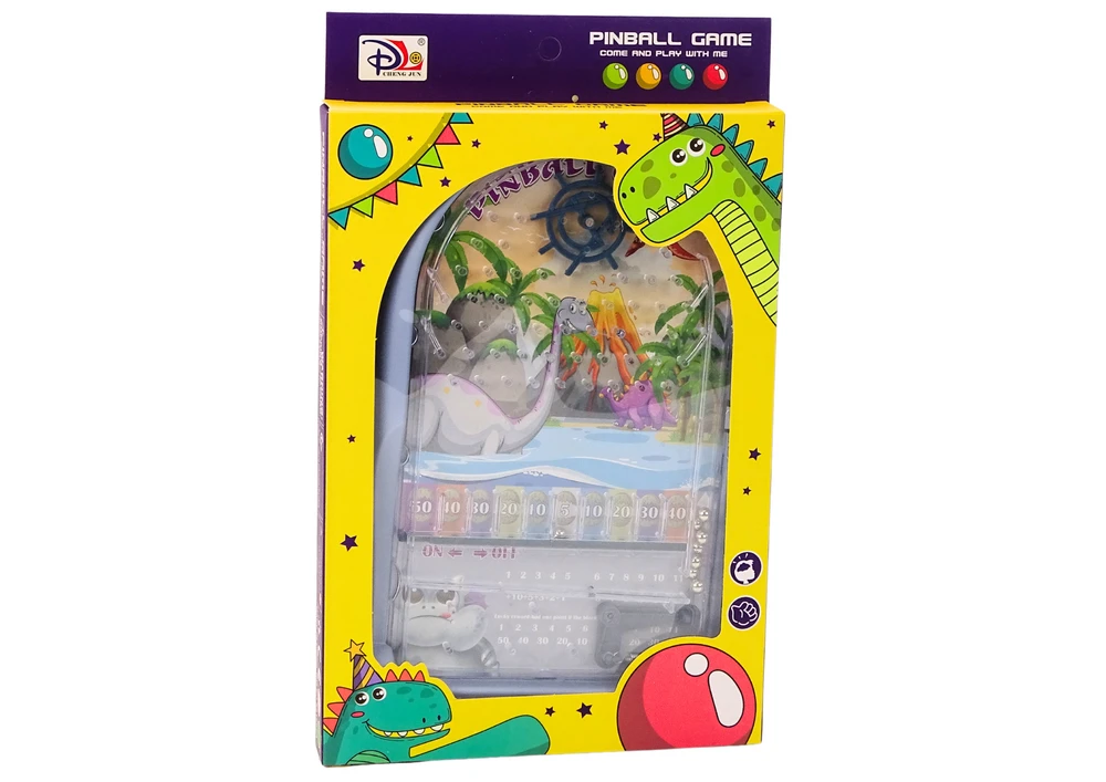 Lean Toys Stalo žaidimas Pinball Arcade Game Dinosaurs Dragon Mėlyna Stand