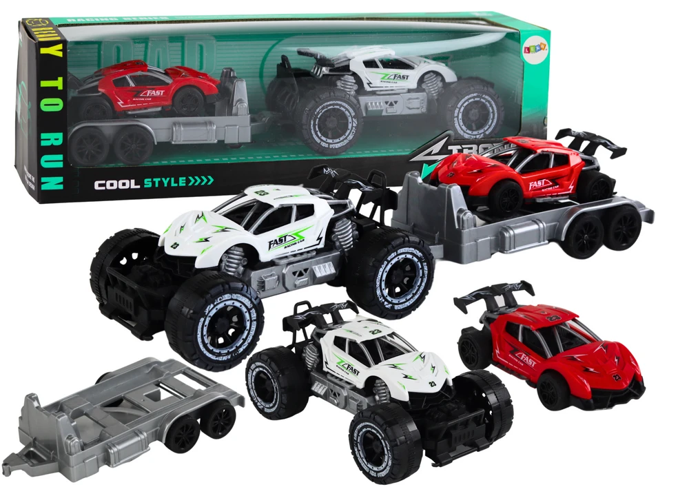 Automobilių rinkinys Lean Toys