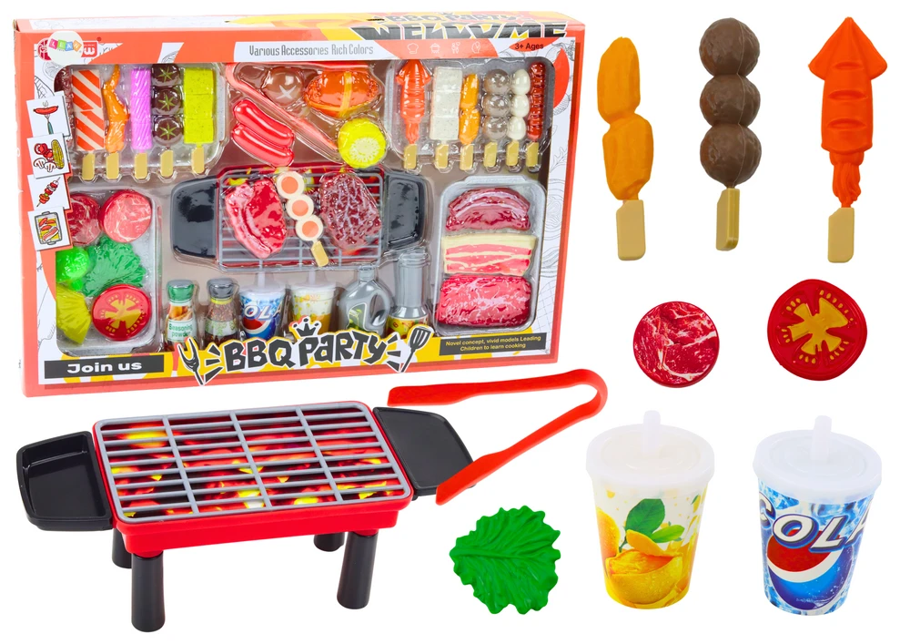 Lean Toys Vaikiškas grilio rinkinys su priedais