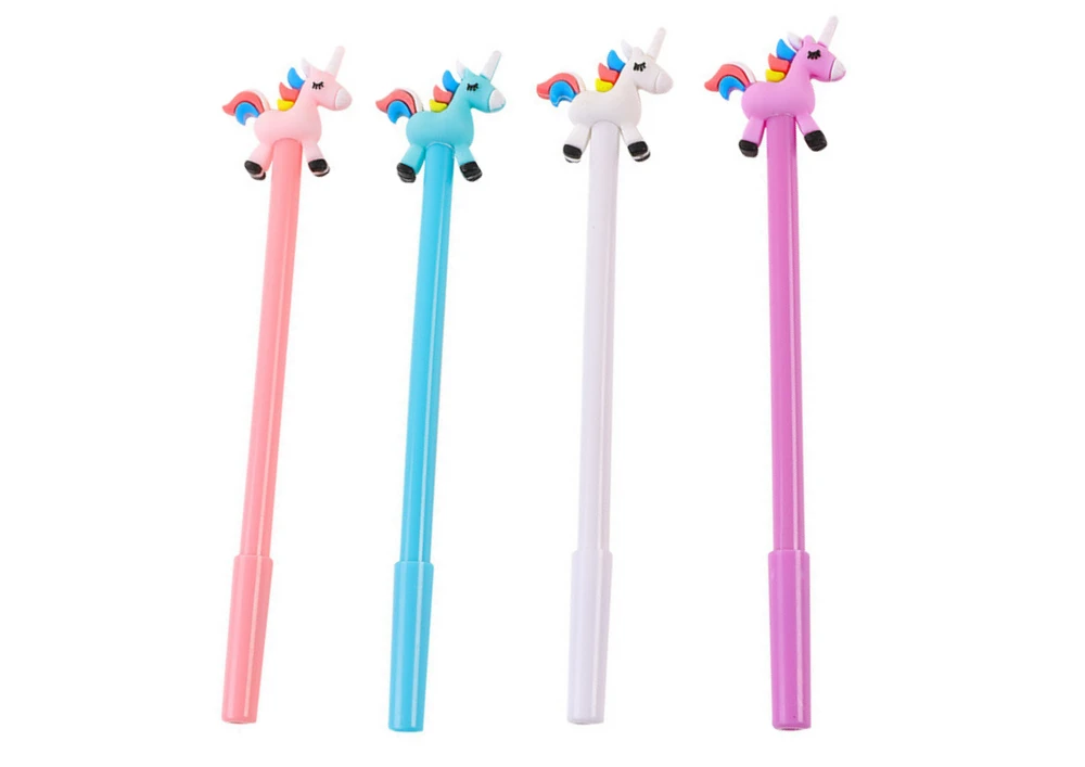 Lean Toys Rašiklis su vienaragiu, 18 cm, įvairios spalvos
