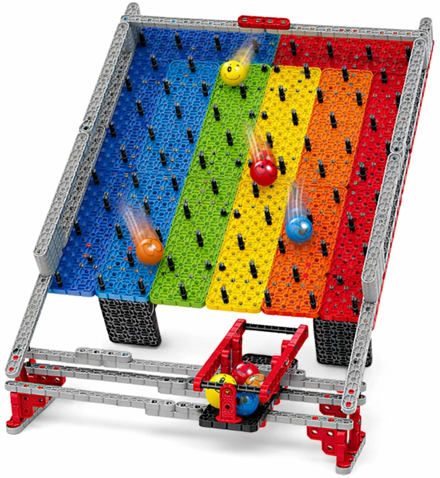 Lean Toys Kamuoliukų trasa 477 vnt.
