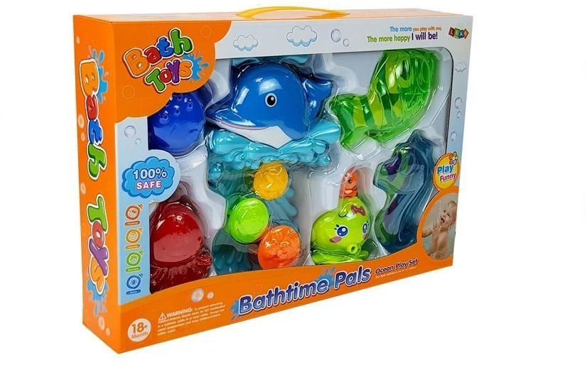 Lean Toys Vonios žaislas vaikams Leantoys Jūros gyvūnai