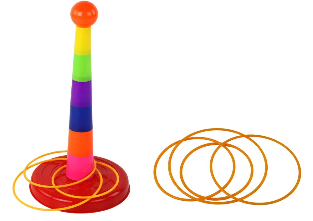Žaidimas Puodelių ir lankų mėtymas į įvairaus sunkumo taikinį Lean Toys