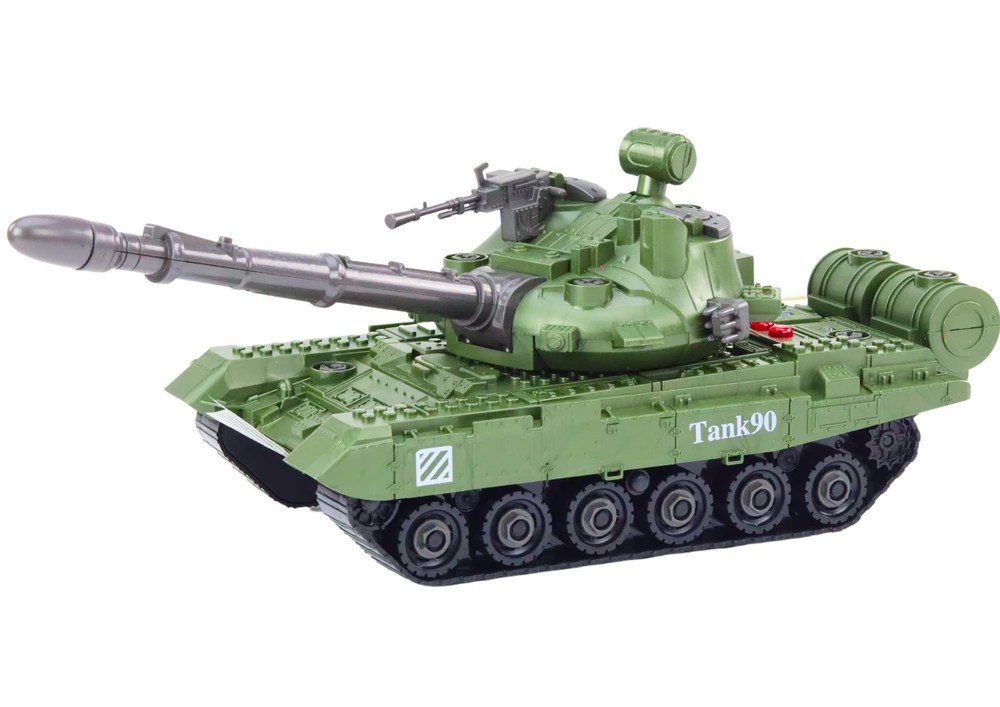 Lean Toys Karinis tankas su šviesos ir garso efektais, 42 cm, išmontuojamas