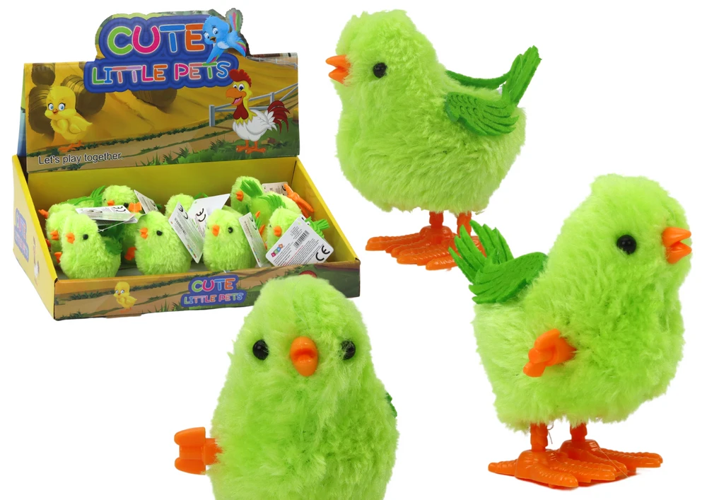 Šokinėjantis viščiukas Lean Toys, žalias