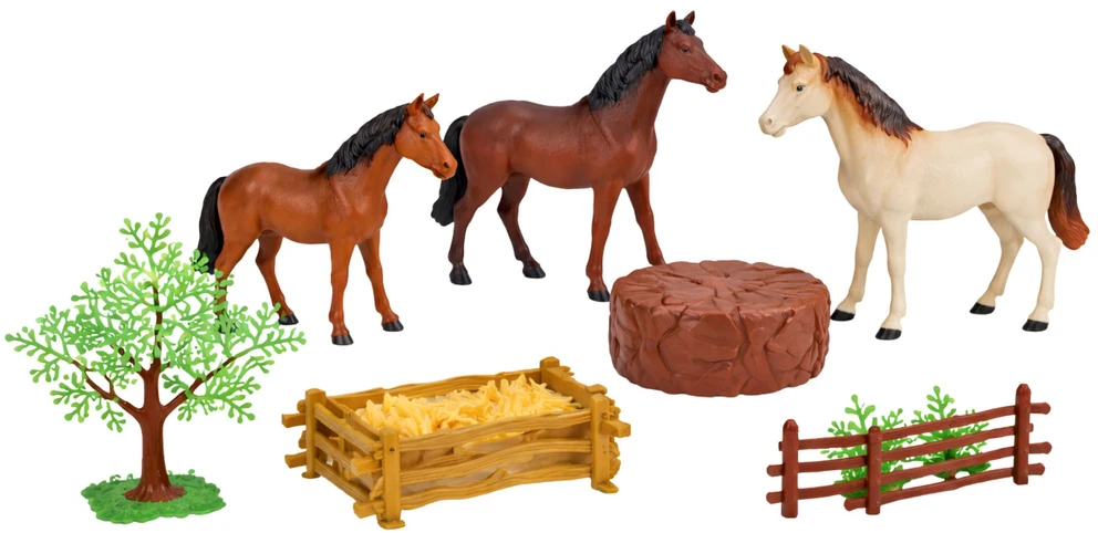 Lean Toys Žirgų figūrėlių rinkinys 23 vnt.