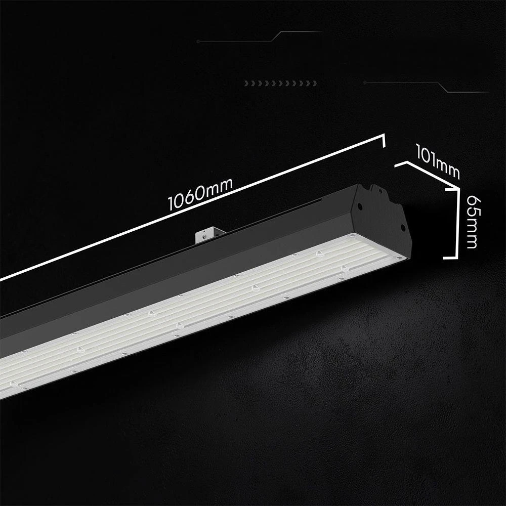 150/200/240W LED linijinis sandėlio šviestuvas, juodas, 3000/4000/6500K, CREE LED chip