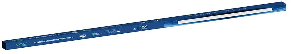 16W T5 šviestuvas, 120cm, baltas, 3000K, CREE LED chip
