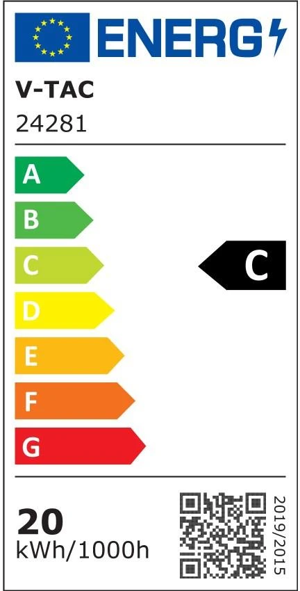 20W LED panelė, 60x60cm, balta, 6500K