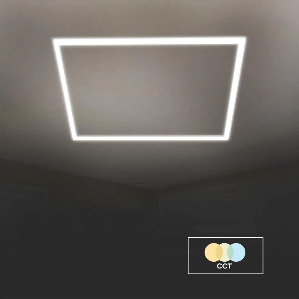 48W LED panelė - šviečiantis rėmelis, 60x60cm, baltas, 3000/4000/6500K
