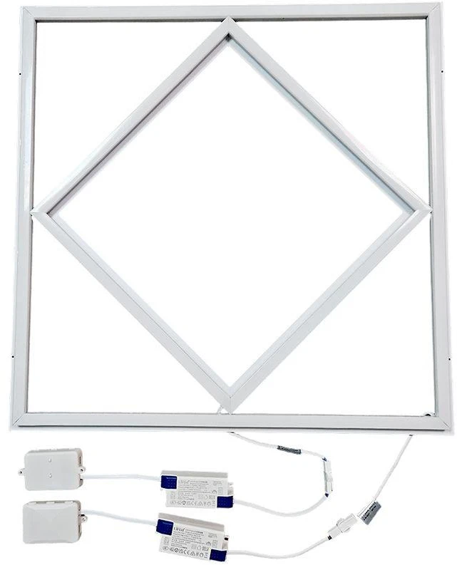 64W LED panelė - šviečiantis rėmelis, 60x60cm, baltas, 6500K