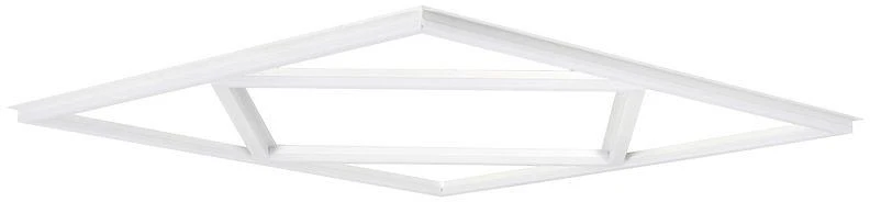 64W LED panelė - šviečiantis rėmelis, 60x60cm, baltas, 6500K