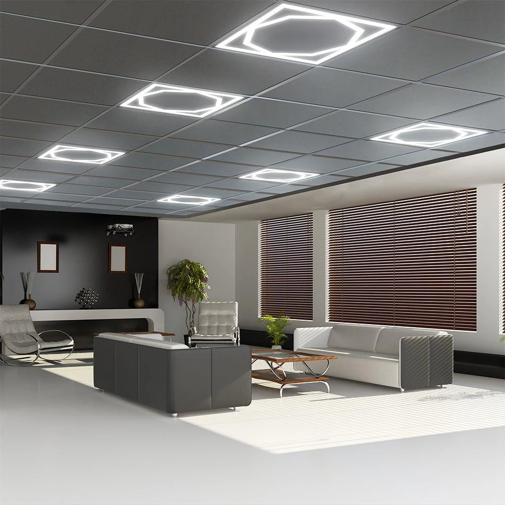 72W LED panelė - šviečiantis rėmelis, 60x60cm, baltas, 6500K