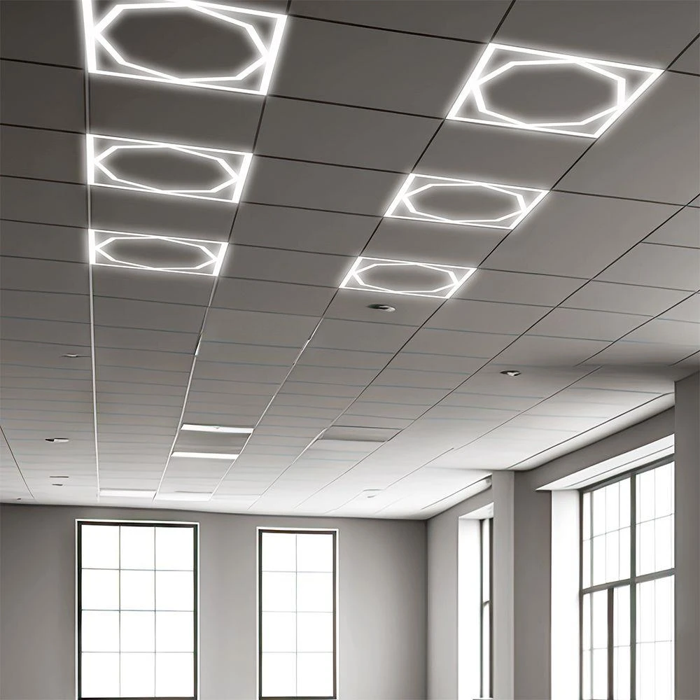 72W LED panelė - šviečiantis rėmelis, 60x60cm, baltas, 6500K