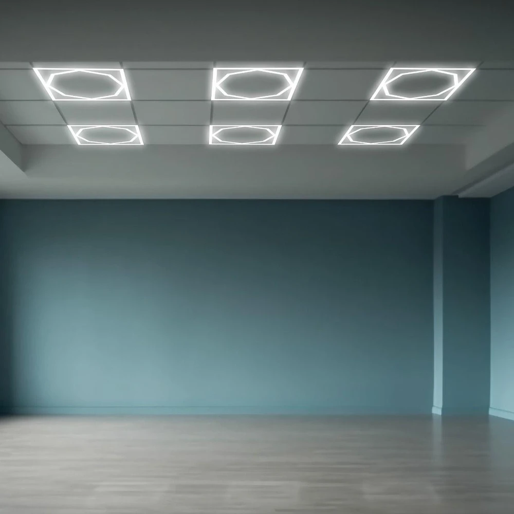 72W LED panelė - šviečiantis rėmelis, 60x60cm, baltas, 6500K