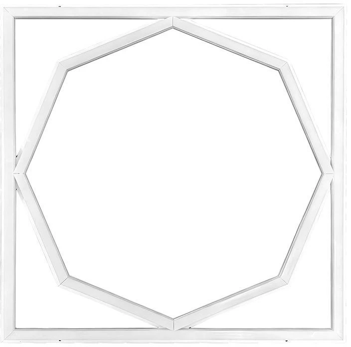 72W LED panelė - šviečiantis rėmelis, 60x60cm, baltas, 6500K