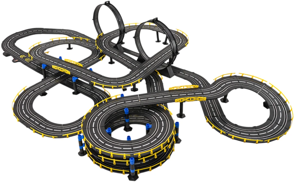Lenktynių trasa Mega Track R/C su nuotoliniu valdymu