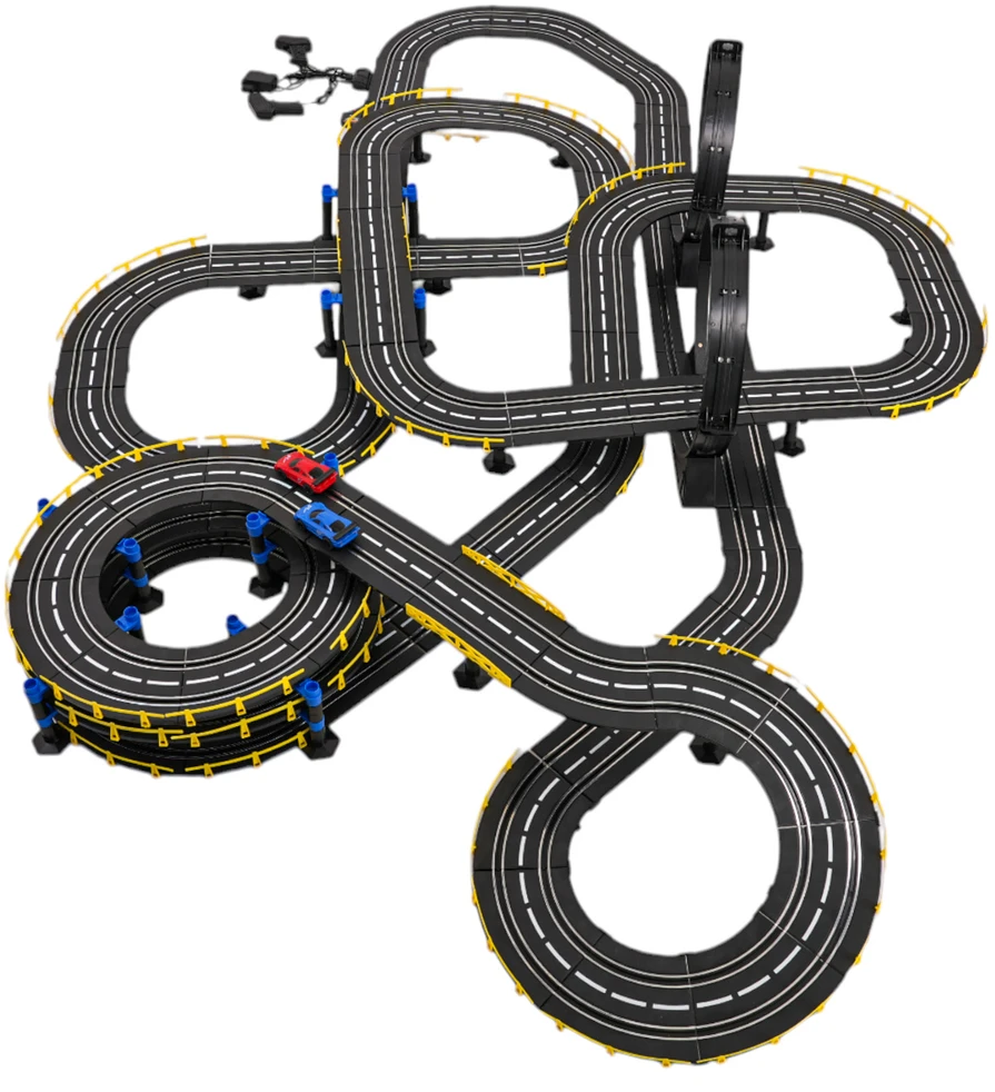 Lenktynių trasa Mega Track R/C su nuotoliniu valdymu