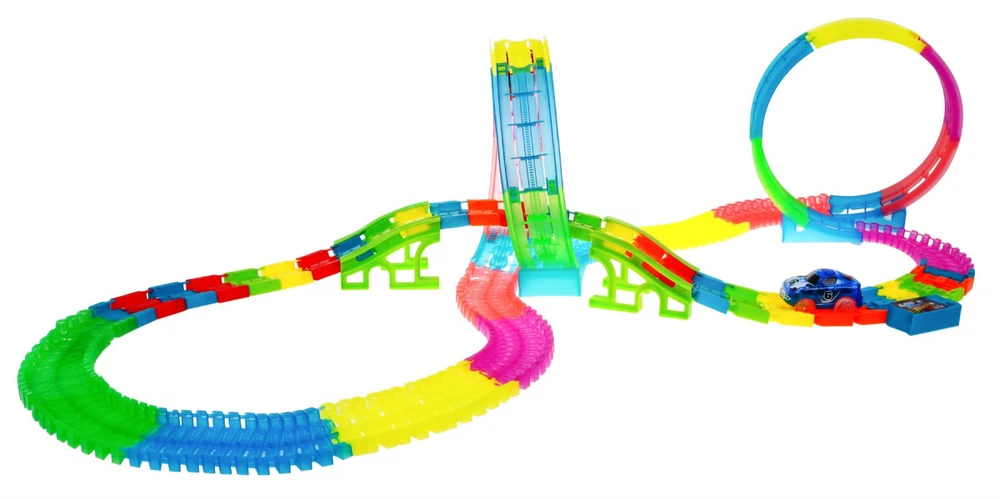 Lenktynių trasa Mega Track šviečianti tamsoje 166 el