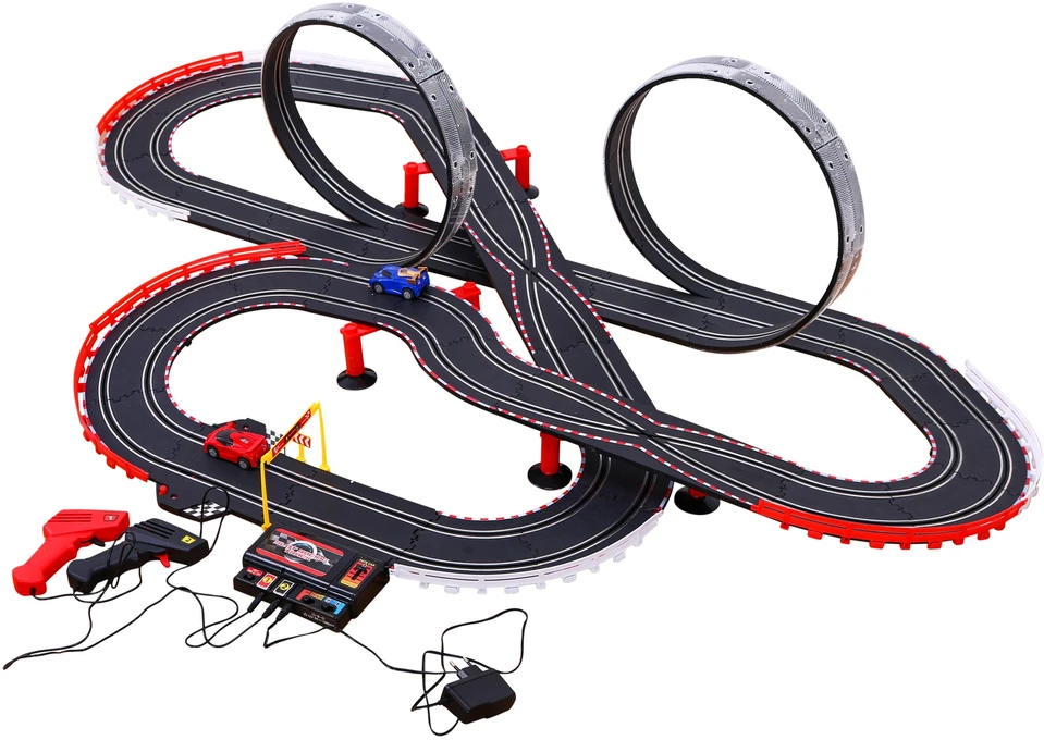 DWM Lenktynių trasa su 2 automobiliais ir apšvietimu 1:43