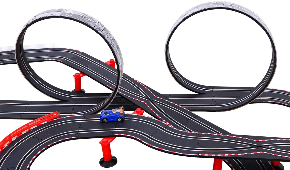 DWM Lenktynių trasa su 2 automobiliais ir apšvietimu 1:43
