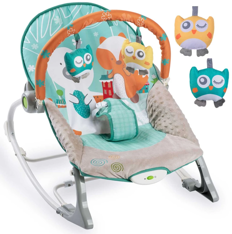 Ricokids šokinėjantis batutas su vibracija - baltas ir mėlynas