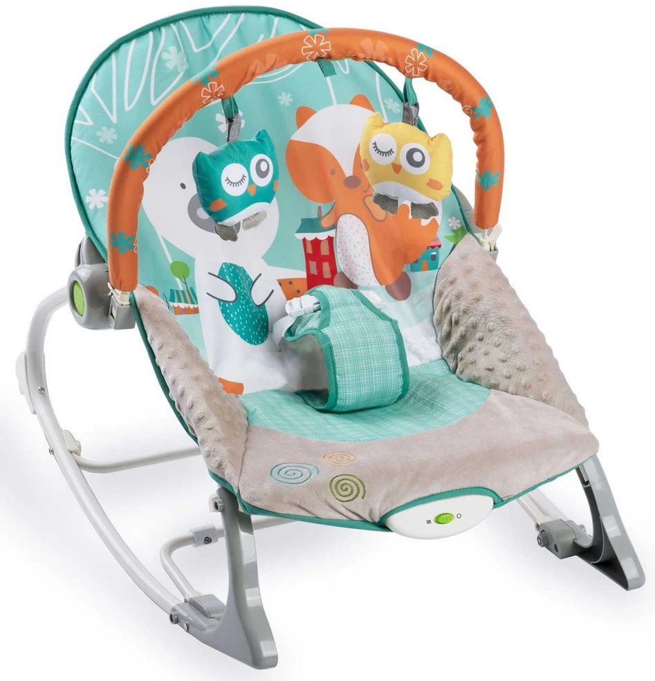 Ricokids šokinėjantis batutas su vibracija - baltas ir mėlynas