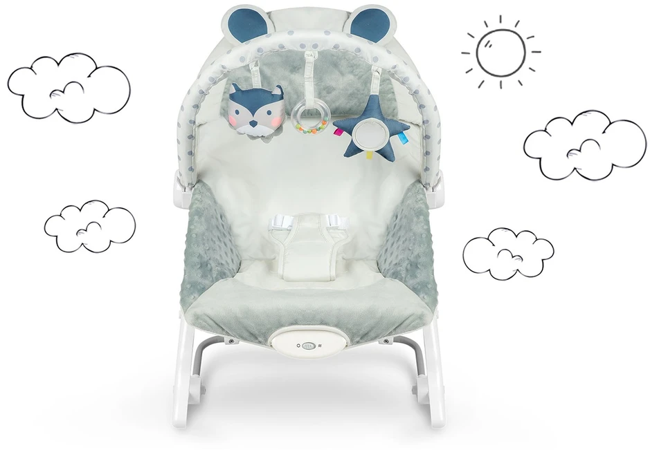 Ricokids šokinėjimo lovelė su vibracija - viržių spalvos