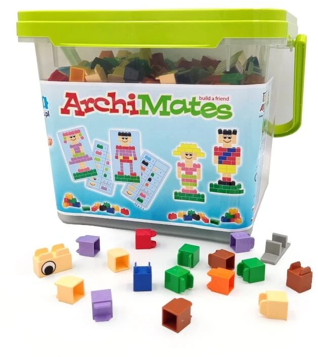Little Architect ArchiMates 630 dalių edukaciniai konstruktoriai vaikams nuo 5 metų, lavinantys kūrybiškumą ir motoriką