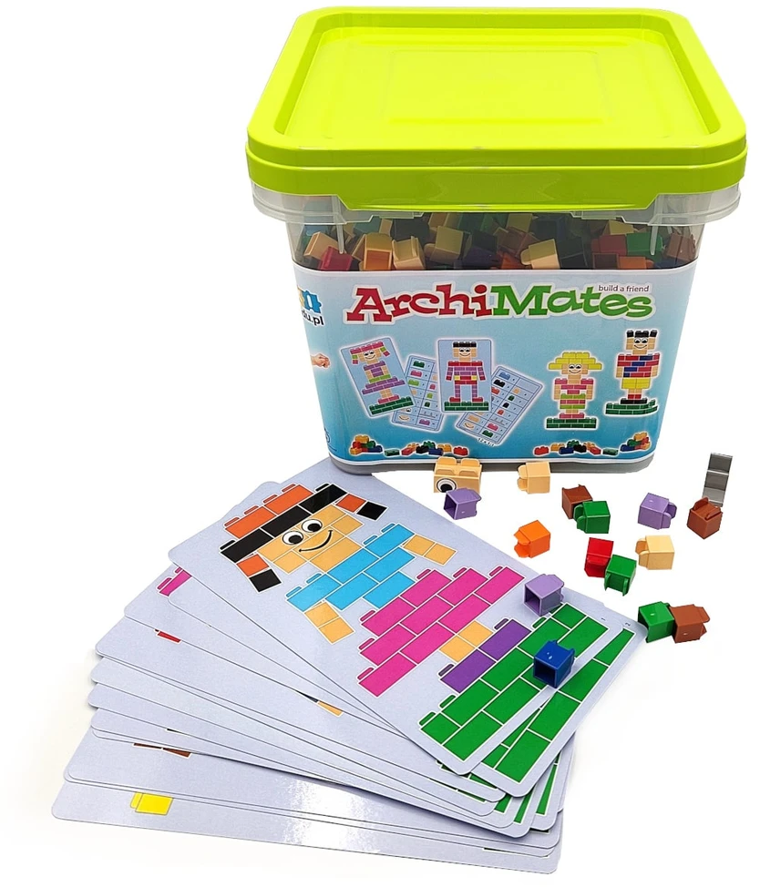 Little Architect ArchiMates 630 dalių edukaciniai konstruktoriai vaikams nuo 5 metų, lavinantys kūrybiškumą ir motoriką