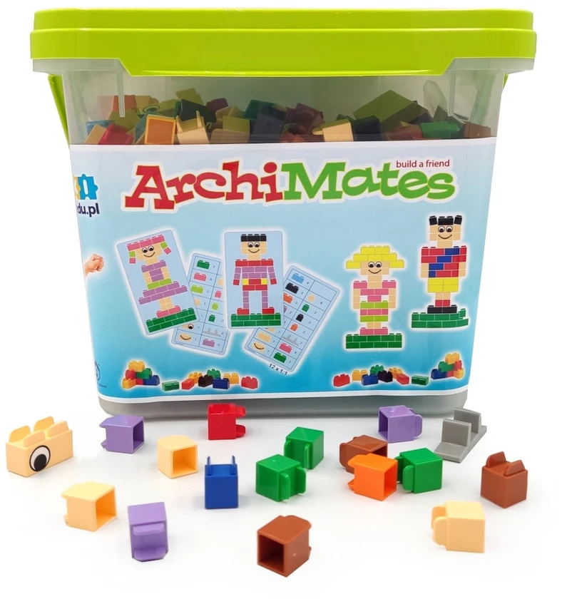 Little Architect ArchiMates 630 dalių edukaciniai konstruktoriai vaikams nuo 5 metų, lavinantys kūrybiškumą ir motoriką