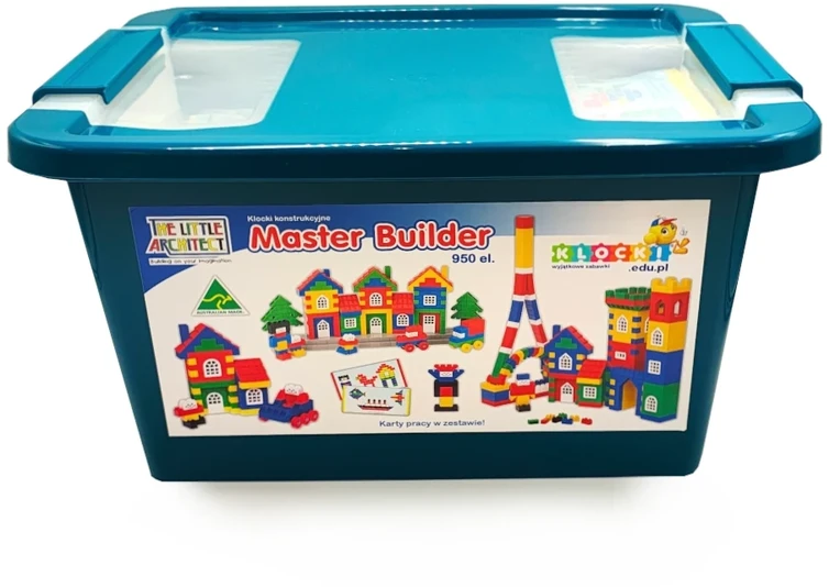 Little Architect Edukaciniai konstruktoriaus klockai su gyvūnų modeliais, vaikams nuo 5 metų