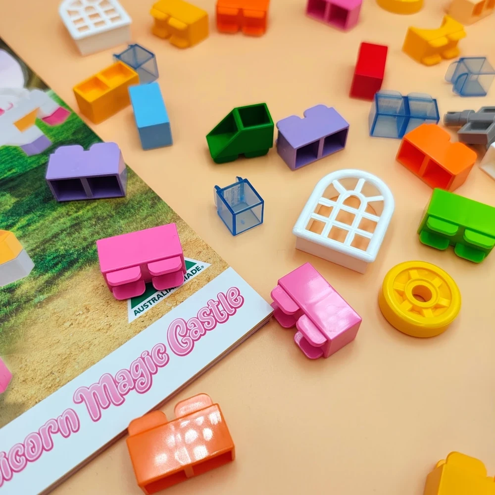 Little Architect Edukaciniai konstruktoriaus kiti 350 elementų, vaikams nuo 5 metų, gyvūnų modeliai