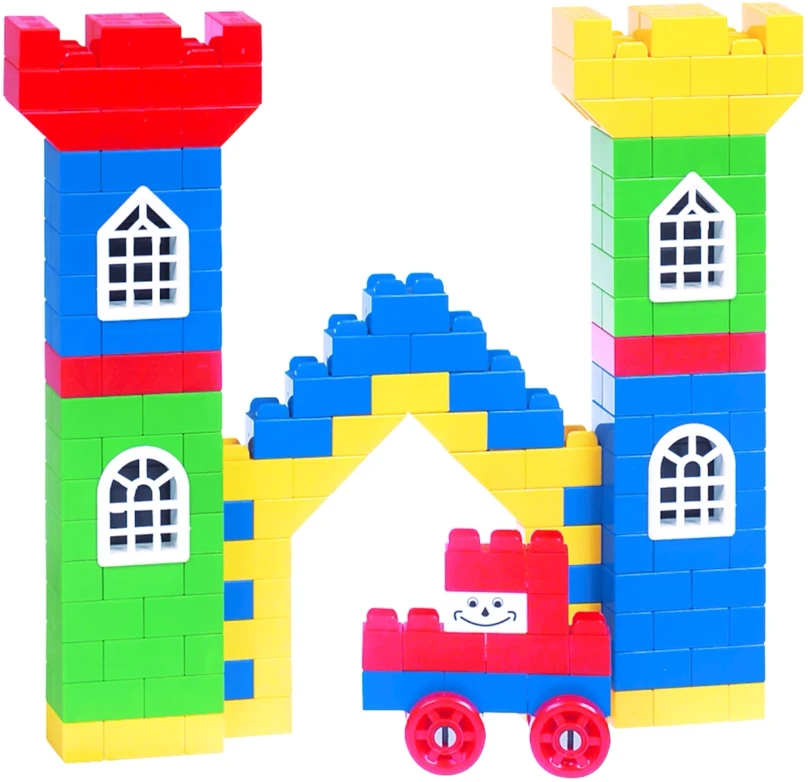 Little Architect Edukaciniai konstruktoriaus klockai su gyvūnų modeliais, vaikams nuo 5 metų