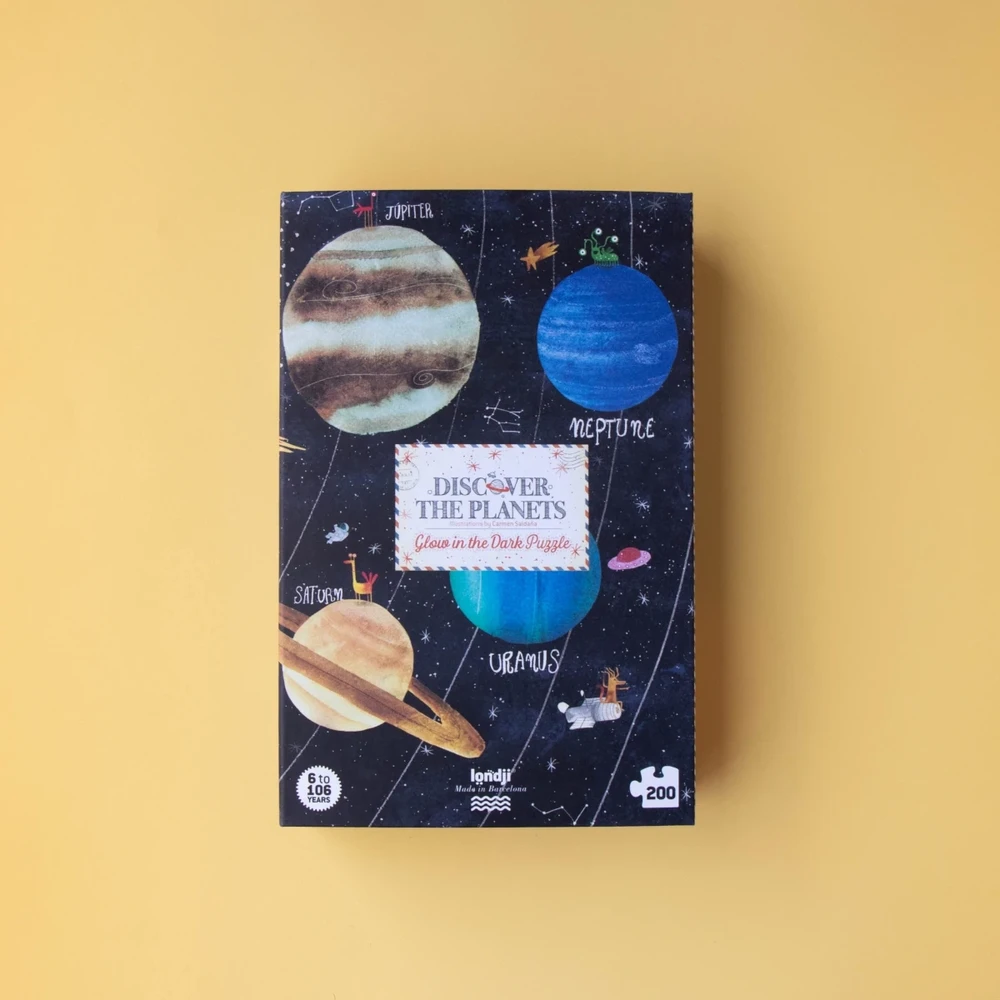 Londji Edukacinės 200 dalių planetų dėlionė vaikams nuo 6 metų, lavina kūrybiškumą ir smulkiąją motoriką