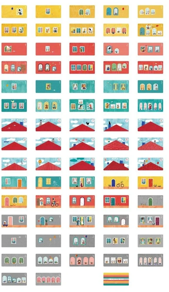 Londji Matematinis kortų žaidimas „Home Sweet Home“ vaikams nuo 7 metų, lavina skaičiavimą, spalvotas