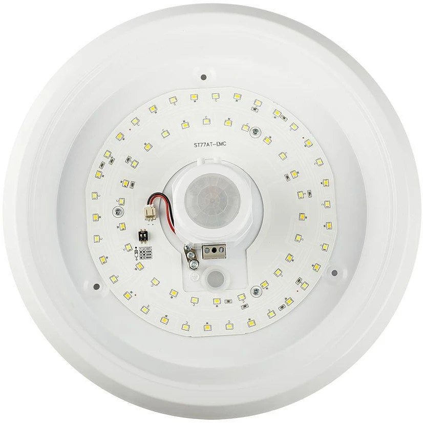 Lubinis šviestuvas 12W LED paviršinis šviestuvas, baltas, 3000/4000/6000K, su judesio davikliu, CREE LED chip