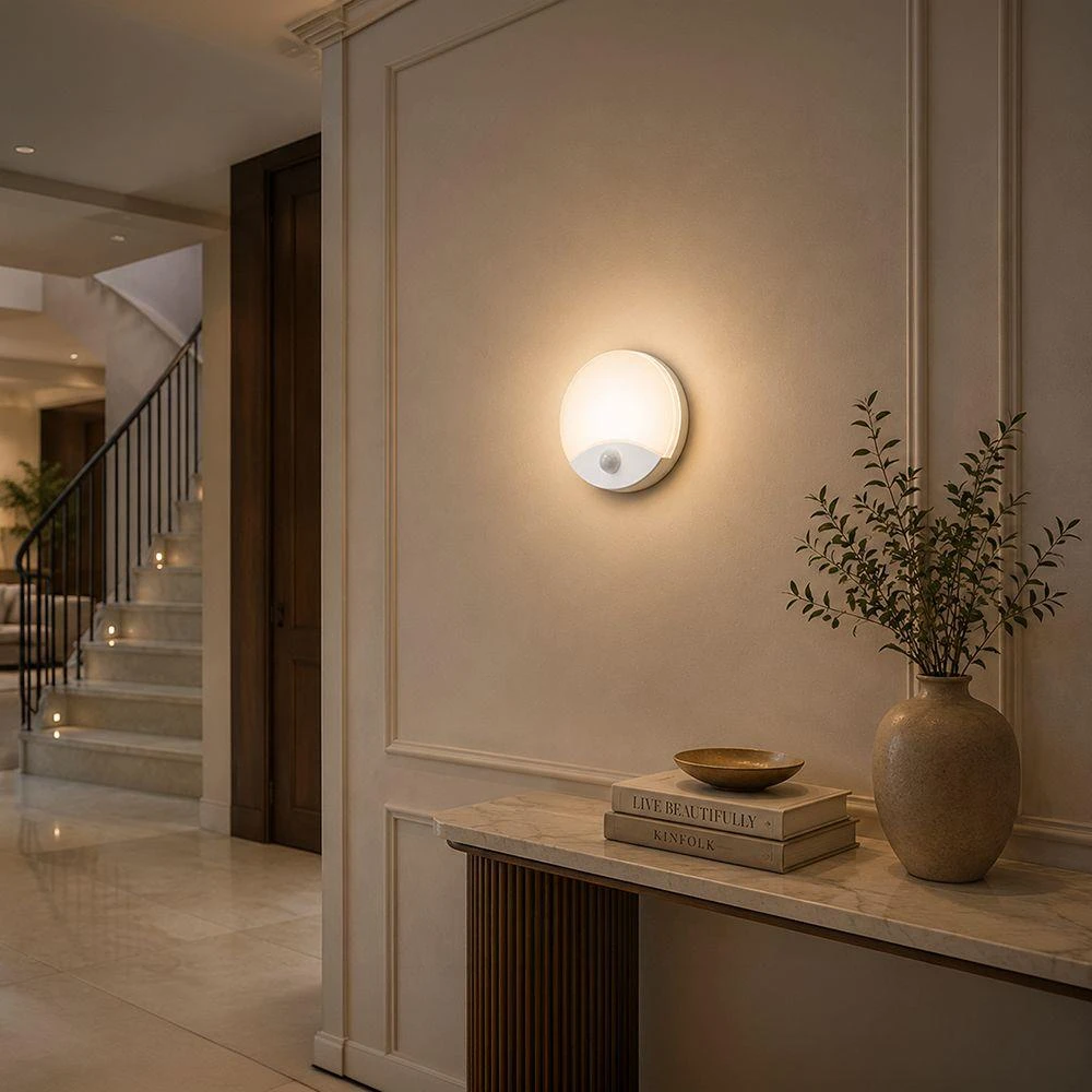 Lubinis šviestuvas 15W LED paviršinis šviestuvas, baltas, 3000/4000/6000K, su judesio davikliu, IP44, CREE LED chip