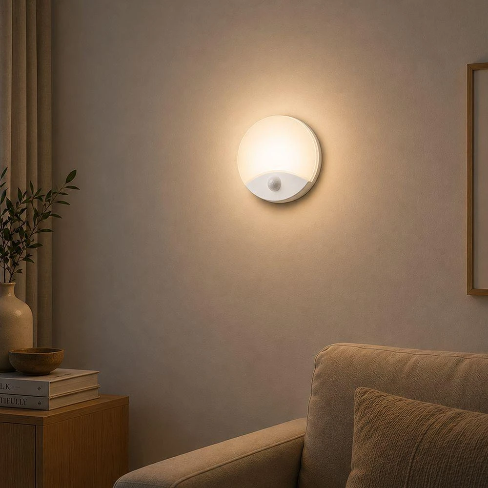 Lubinis šviestuvas 15W LED paviršinis šviestuvas, baltas, 3000/4000/6000K, su judesio davikliu, IP44, CREE LED chip