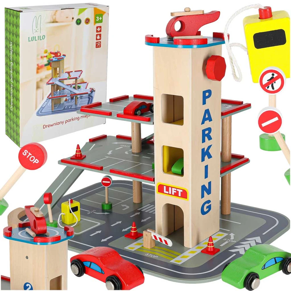 LULILO medinė automobilių stovėjimo aikštelė BENINO dviaukštis miesto garažas