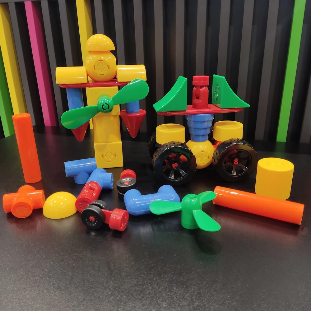 Magbuilder Magnetinių konstruktorių rinkinys vaikams nuo 3 metų, 40 dalių, lavina kūrybiškumą