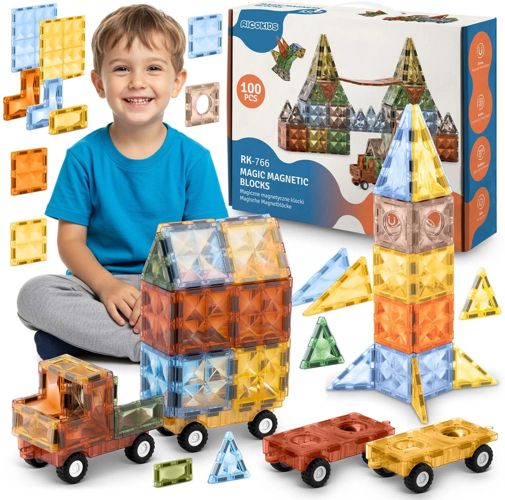Magnetinės kaladėlės RK-766 Ricokids