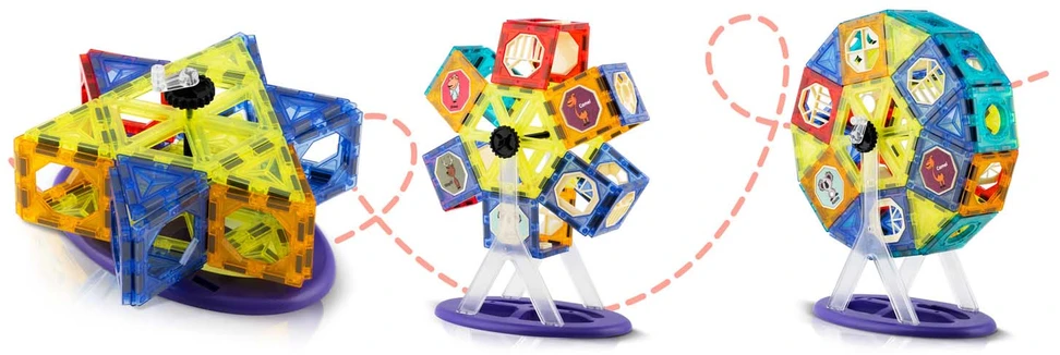 Magnetinės kaladėlės su karusele RK-769 Ricokids