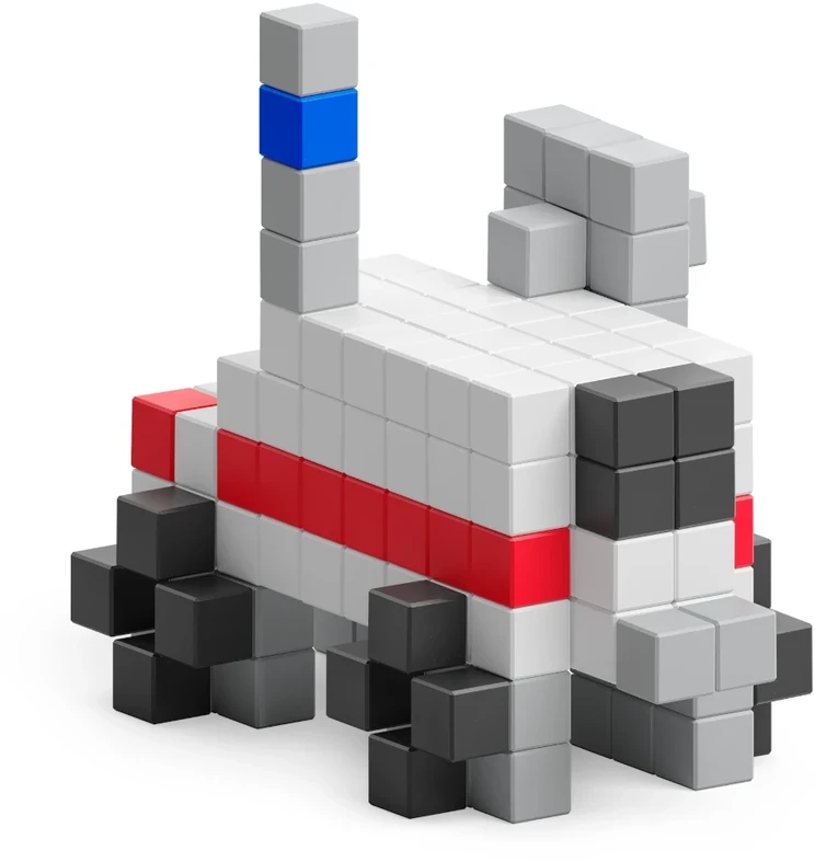 Magnetiniai PIXIO NASA kosminių astronautų konstruktoriaus rinkinys vaikams nuo 6 metų, 214 detalių, spalvotas