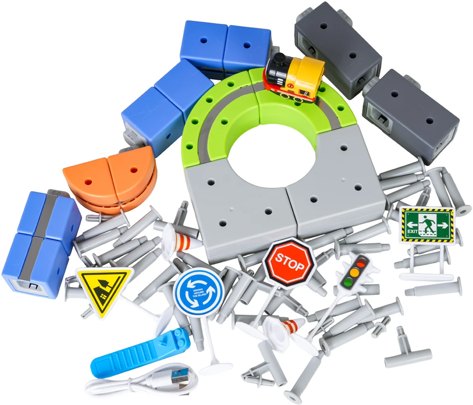 Magnetinis spalvotas takelis 123 vnt