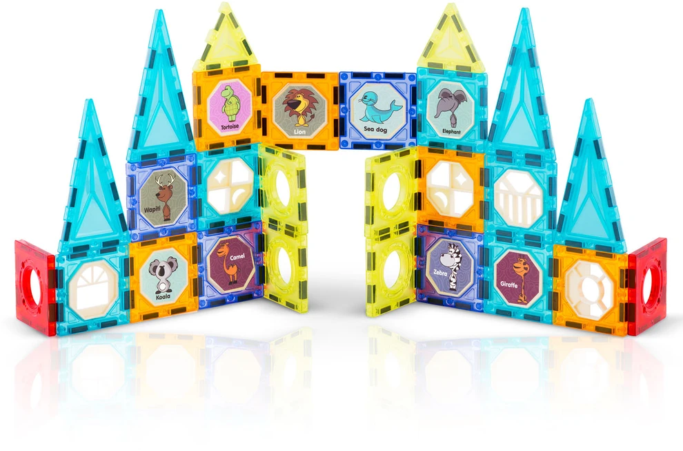 Magnetinių kaladėlių bokštas RK-768 Ricokids