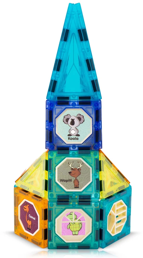 Magnetinių kaladėlių bokštas RK-768 Ricokids